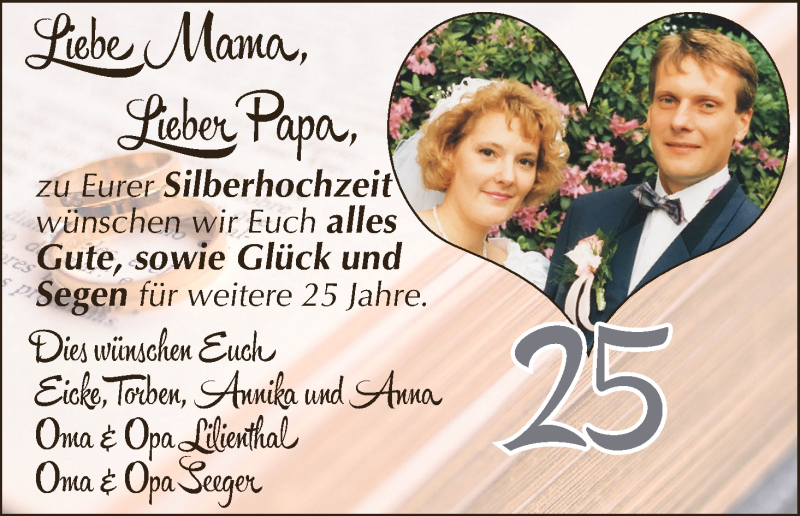 Hochzeitsanzeige von Nicole Seeger von Wuemme Zeitung