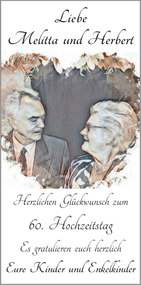 Hochzeitsanzeige von Melitta  von Osterholzer Kreisblatt
