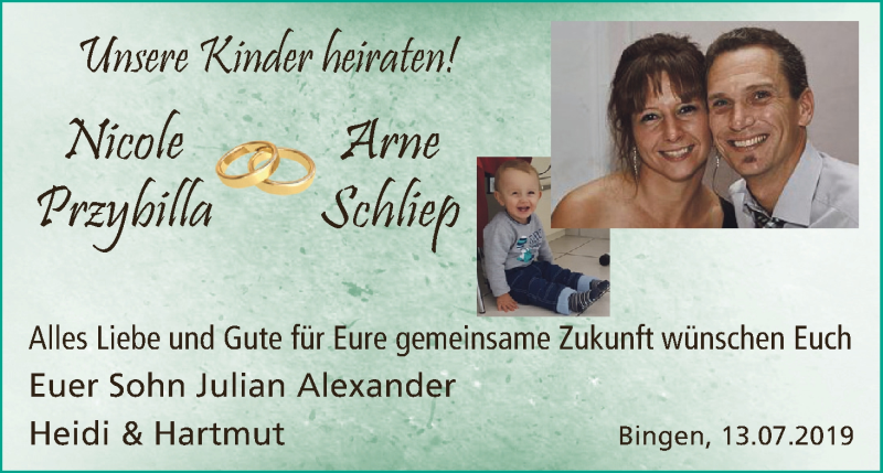 Hochzeitsanzeige von Nicole Przybilla von WESER-KURIER