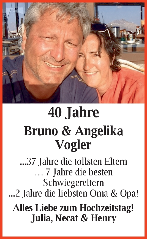 Hochzeitsanzeige von  Angelika Vogler von WESER-KURIER