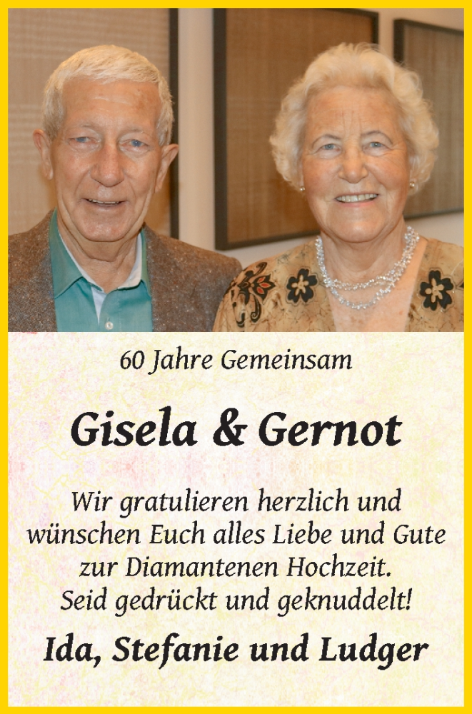 Hochzeitsanzeige von Gisela  von WESER-KURIER