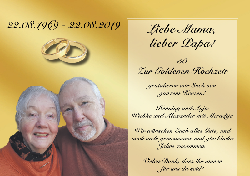 Hochzeitsanzeige von Mama  von Die Norddeutsche