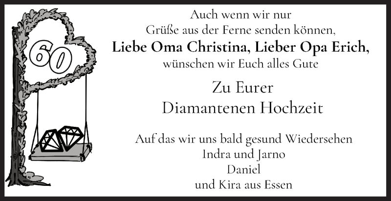 Hochzeitsanzeige von Christina  von Osterholzer Kreisblatt