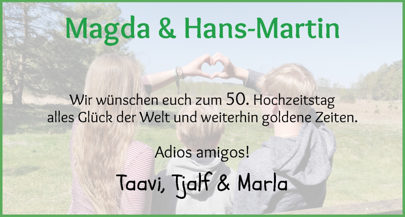 Hochzeitsanzeige von Magda  von Osterholzer Kreisblatt