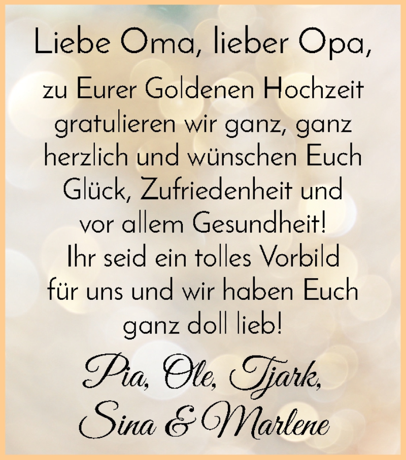 Hochzeitsanzeige von Ingrid Wätjen von Osterholzer Kreisblatt