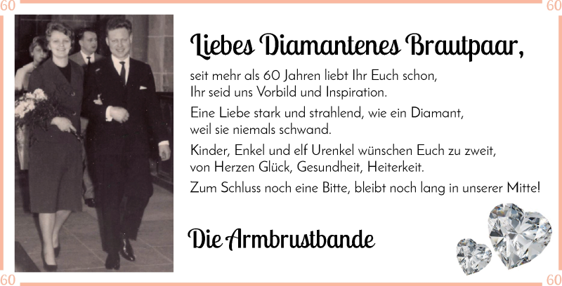 Hochzeitsanzeige von Mathilde Armbrust von Osterholzer Kreisblatt