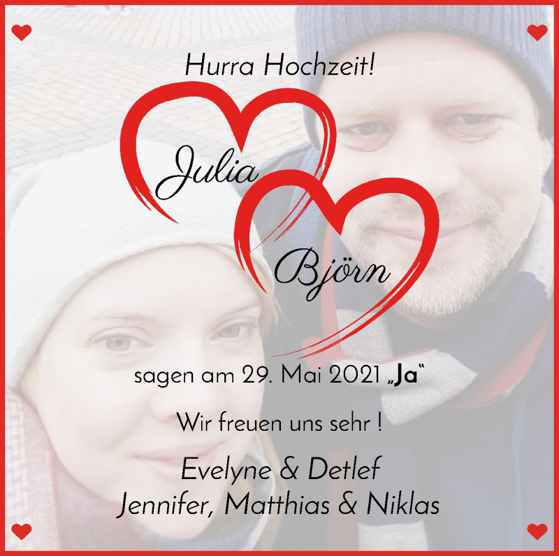 Hochzeitsanzeige von Julia  von Osterholzer Kreisblatt